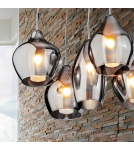 Lampy wiszące potrójne - Azzardo AMBER MILANO 3 CHROME 3xG9 Wisząca Chrom AZ2149 - produkt 5