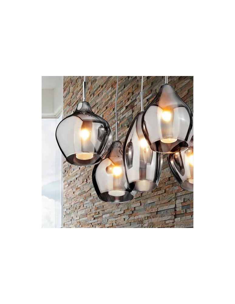 Azzardo AMBER MILANO 3 CHROME 3xG9 Wisząca Chrom AZ2149