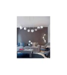 Lampy wiszące kule - Azzardo SYBILLA 7 PENDANT 7xG9 Wisząca Biały/Chrom AZ2102 - product 3