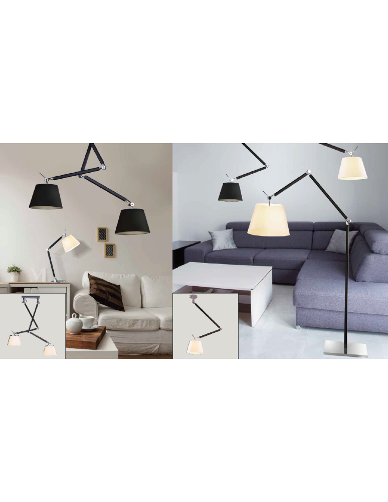 AZzardo ZYTA Podłogowa Szary ML2300-L-GR