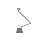 Lampy wiszące z abażurem - AZzardo ZYTA M ALU 1xE27 AZ2304 + Abażur 20cm - produkt 1