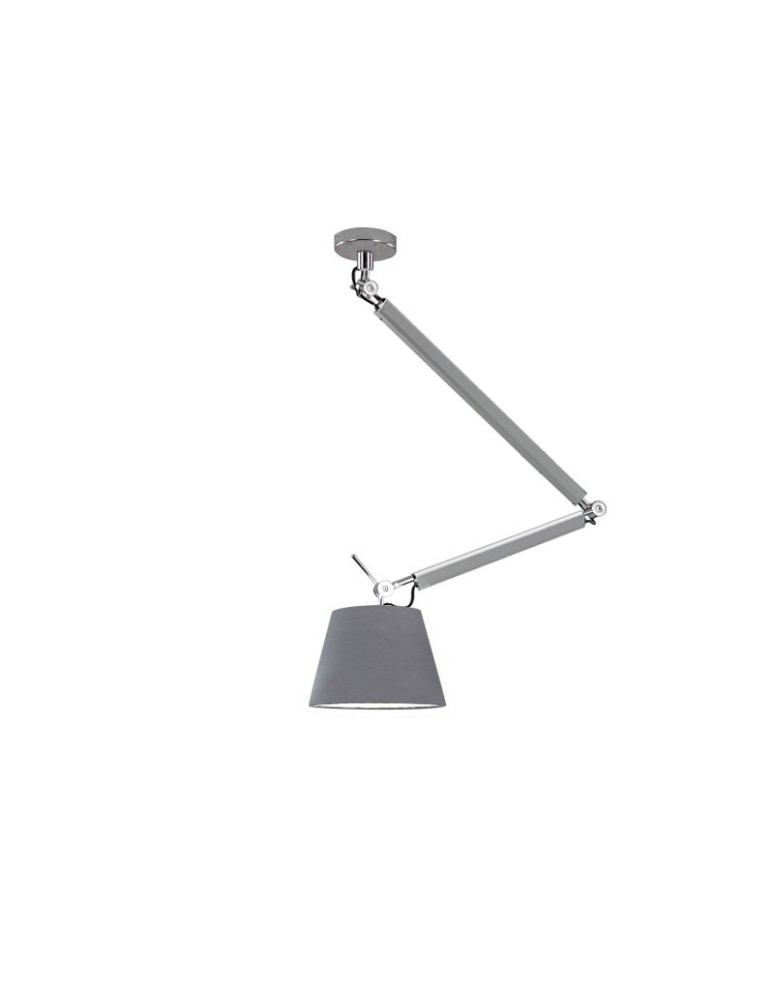 AZzardo ZYTA M ALU 1xE27 AZ2304 + Abażur 20cm