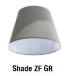 Lampy wiszące z abażurem - AZzardo ZYTA M ALU 1xE27 AZ2304 + Abażur 20cm - produkt 5