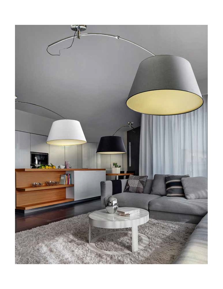 Lampy wiszące z abażurem - Azzardo SELENA 2 LAMPBODY 1xE27 Wisząca/Ramię z Bazą Montażową bez Abażuru Chrom AZ2284 - product kolory-swiatla.pl 2