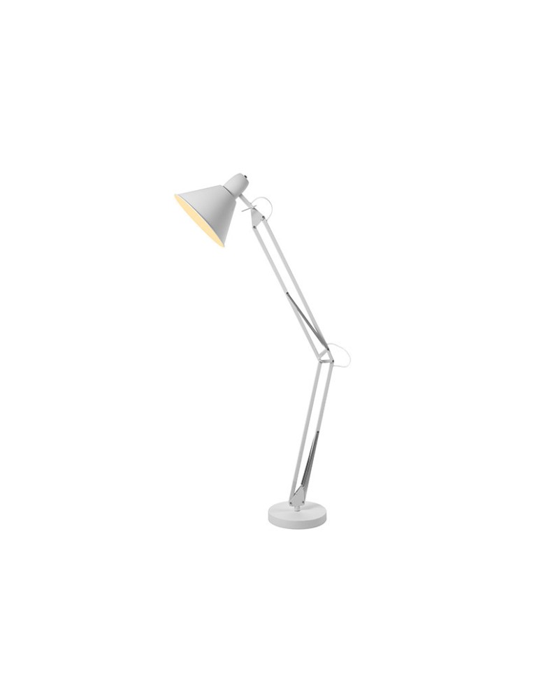 Lampy podłogowe łamane - Azzardo KIPSAR WHITE 1xE27 Podłogowa Biały AZ2367 - produkt kolory-swiatla.pl 1