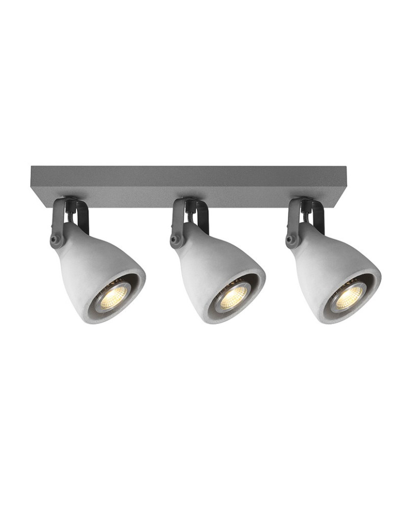 Lampy sufitowe reflektory - Azzardo BREMEN 3 3xGU10 Sufitowa Szary AZ2371 - produkt kolory-swiatla.pl 1