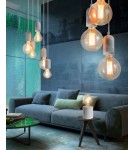 Lampy wiszące potrójne - Azzardo VOLTA 3 3xE27 Wisząca Beton AZ2385 - product 2