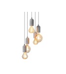 Lampy wiszące - Azzardo VOLTA 5 5xE27 Wisząca Beton AZ2386 - product 1