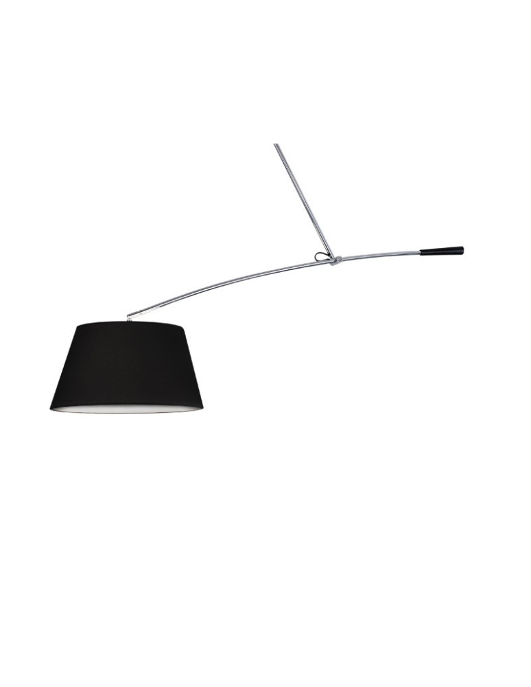 Lampy wiszące z abażurem - AZzardo Barcelona Wisząca Czarny 1xE27 MD2355-LA BK - produkt kolory-swiatla.pl 1