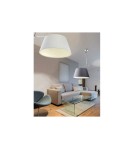 Lampy wiszące z abażurem - AZzardo Barcelona Wisząca Czarny 1xE27 MD2355-LA BK - product 2