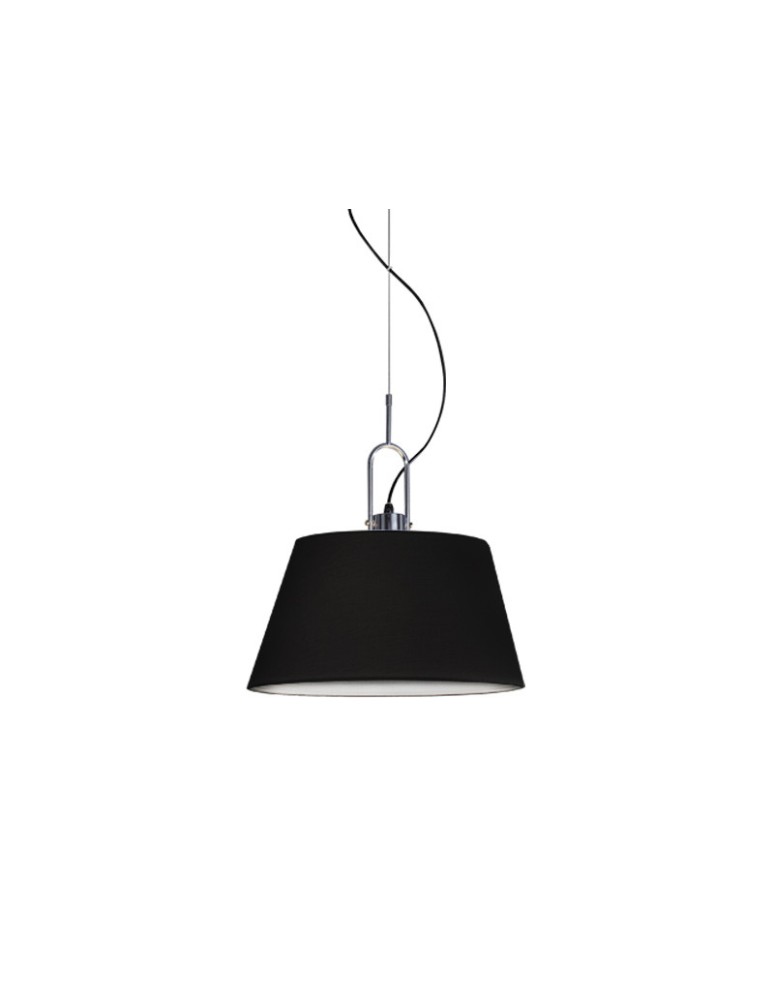 Lampy wiszące z abażurem - Azzardo ALICANTE BLACK 1xE27 Wisząca Czarny AZ2292 - product kolory-swiatla.pl 3