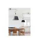 Lampy wiszące z abażurem - AZzardo Malaga Wisząca Biały 1xE27 MD2356-MA WH - product 2