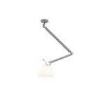 Lampy wiszące z abażurem - AZzardo ZYTA S 1xE27 ALU AZ2298 + Abażur 20cm wisząca - produkt 1