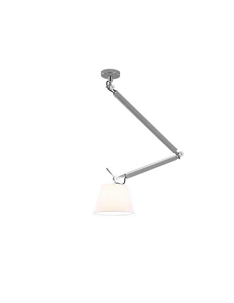 AZzardo ZYTA S 1xE27 ALU AZ2298 + Abażur 20cm wisząca