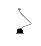 Lampy wiszące z abażurem - AZzardo ZYTA S 1xE27 ALU AZ2298 + Abażur 26cm wisząca - produkt 1