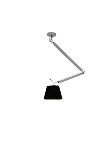 AZzardo ZYTA S 1xE27 ALU AZ2298 + Abażur 26cm wisząca