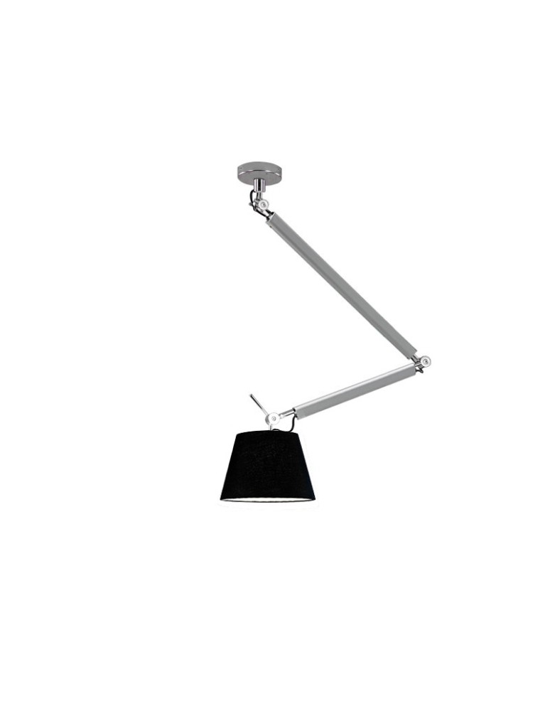 AZzardo ZYTA S 1xE27 ALU AZ2298 + Abażur 26cm wisząca