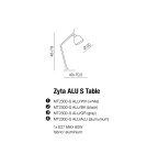 Lampy stołowe do czytania - AZzardo ZYTA S Biurkowa Alu/Alu 1xE27 MT2300-S Alu/Alu - produkt 3