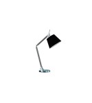 Lampy stołowe z abażurem - AZzardo ZYTA S Biurkowa Alu/BK 1xE27 MT2300-S Alu/BK - produkt 1
