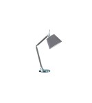 Lampy stołowe z abażurem - AZzardo ZYTA S Biurkowa Alu/GR 1xE27 MT2300-S Alu/GR - produkt 1