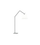 Lampy podłogowe z abażurem - AZzardo ZYTA FLOOR Podłogowa Alu/WH 1xE27 ML2300-L Alu/WH - produkt 1