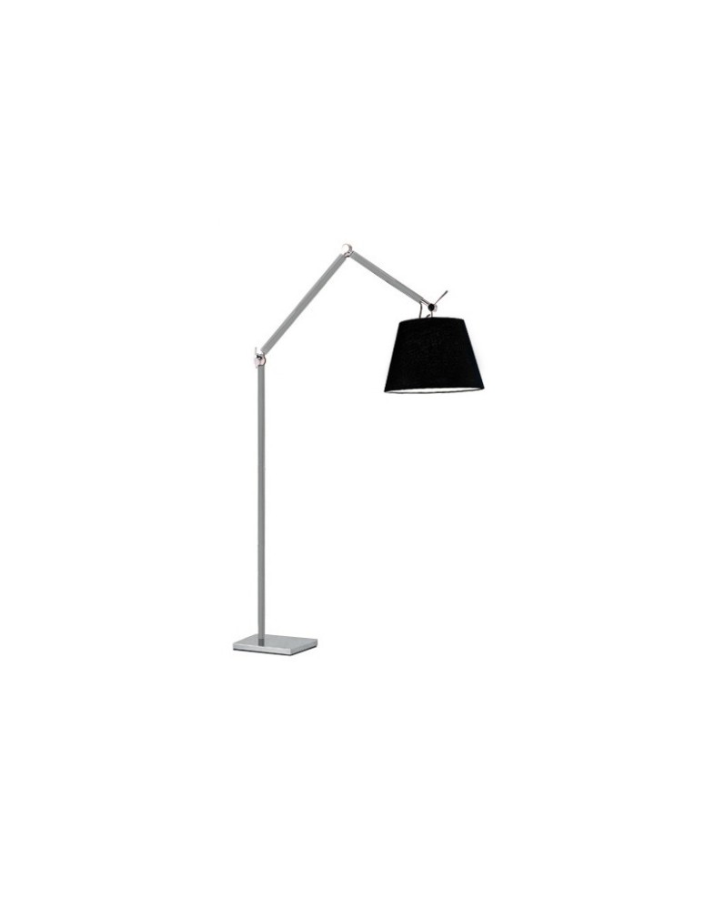 AZzardo ZYTA FLOOR Podłogowa Alu/BK 1xE27 ML2300-L Alu/BK