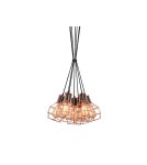 Lampy wiszące - Azzardo CARRON 7 COPPER 7xE27 Wisząca Miedź AZ2142 - product 1