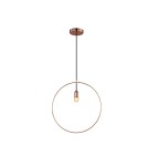Lampy wiszące - Azzardo KRUG COPPER 1xE27 Wisząca Miedź AZ2113 - produkt 1