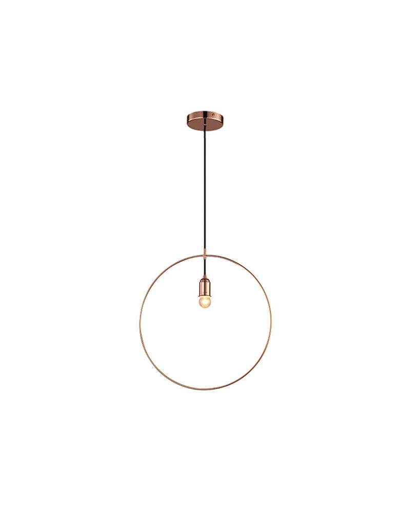Lampy wiszące - Azzardo KRUG COPPER 1xE27 Wisząca Miedź AZ2113 - produkt kolory-swiatla.pl 1