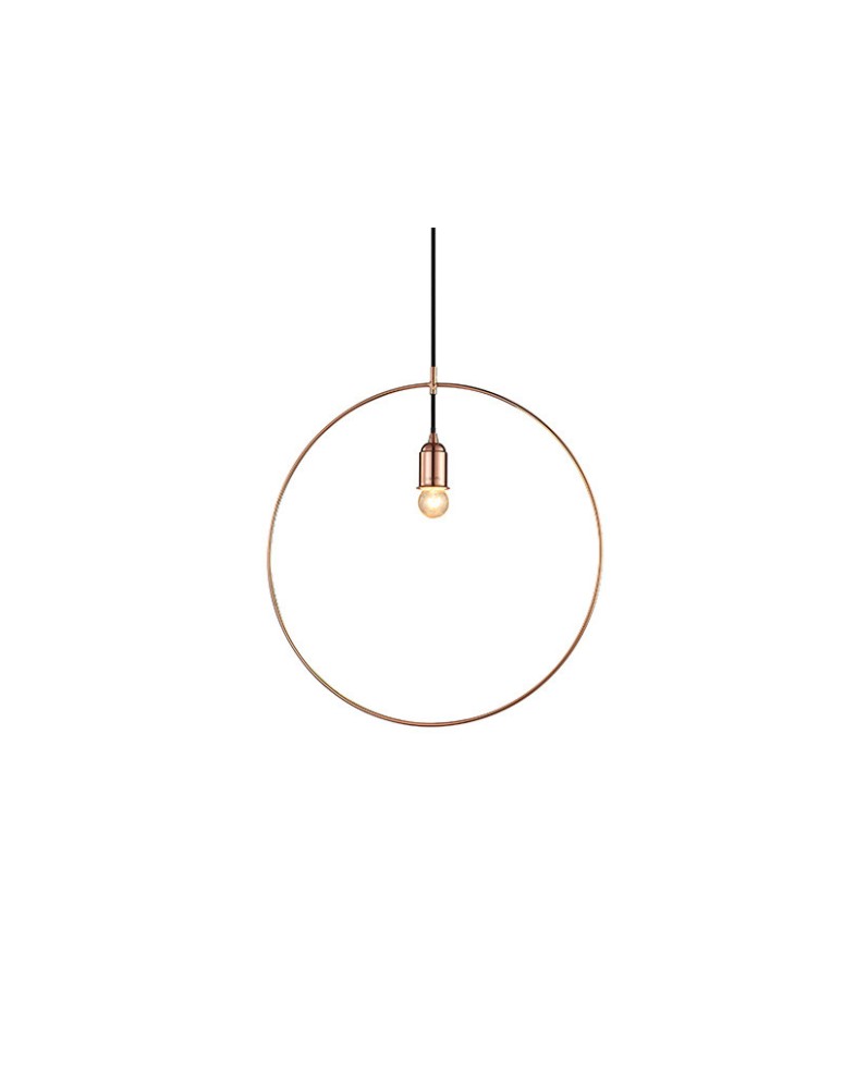 Lampy wiszące - Azzardo KRUG COPPER 1xE27 Wisząca Miedź AZ2113 - produkt kolory-swiatla.pl 2