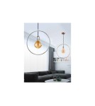 Lampy wiszące - Azzardo KRUG COPPER 1xE27 Wisząca Miedź AZ2113 - produkt 3