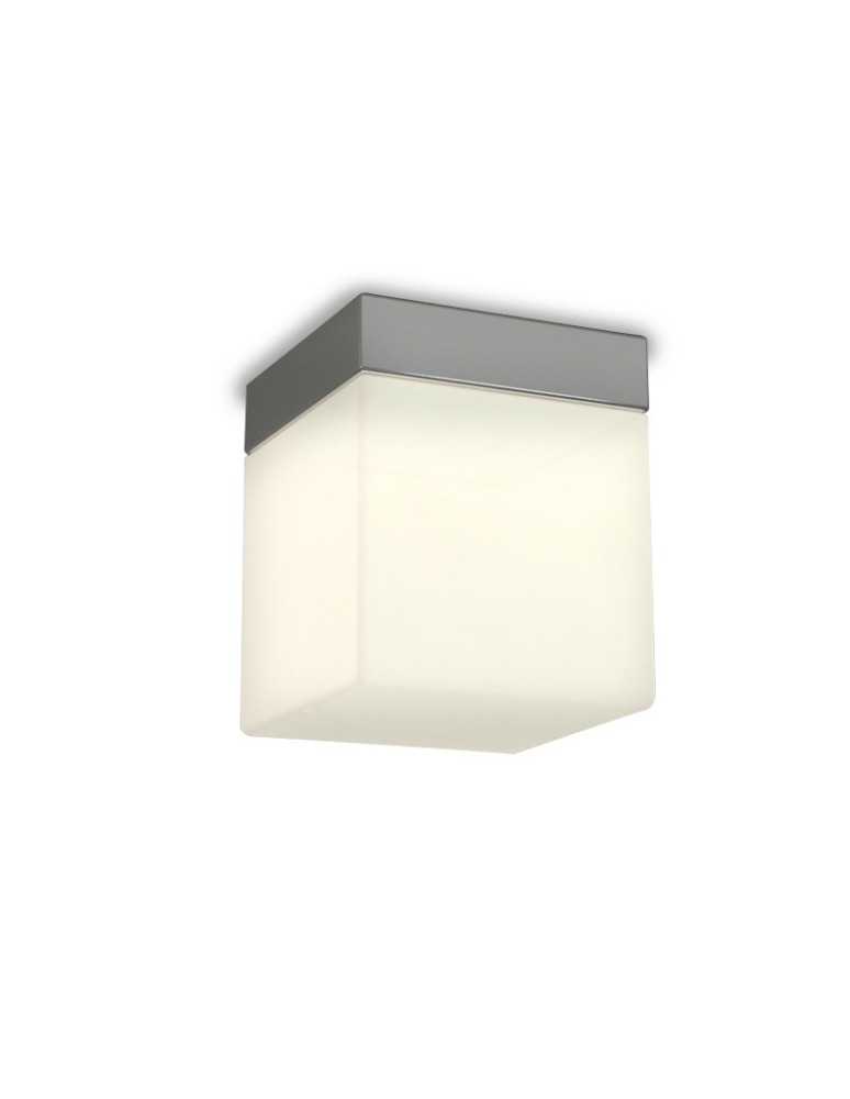 Plafony hermetyczne - Azzardo MIL 1xLED Sufitowa Biały/Chrom IP44 AZ2067 - produkt kolory-swiatla.pl 1