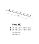 Kinkiety łazienkowe - Azzardo PETRA 120 4000 CHROME 1xLED Ścienna Chrom IP44 AZ2471 - produkt 4