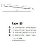 Kinkiety łazienkowe - Azzardo RADO 120 4000 CH 1xLED Ścienna Chrom IP44 AZ2081 - product 2