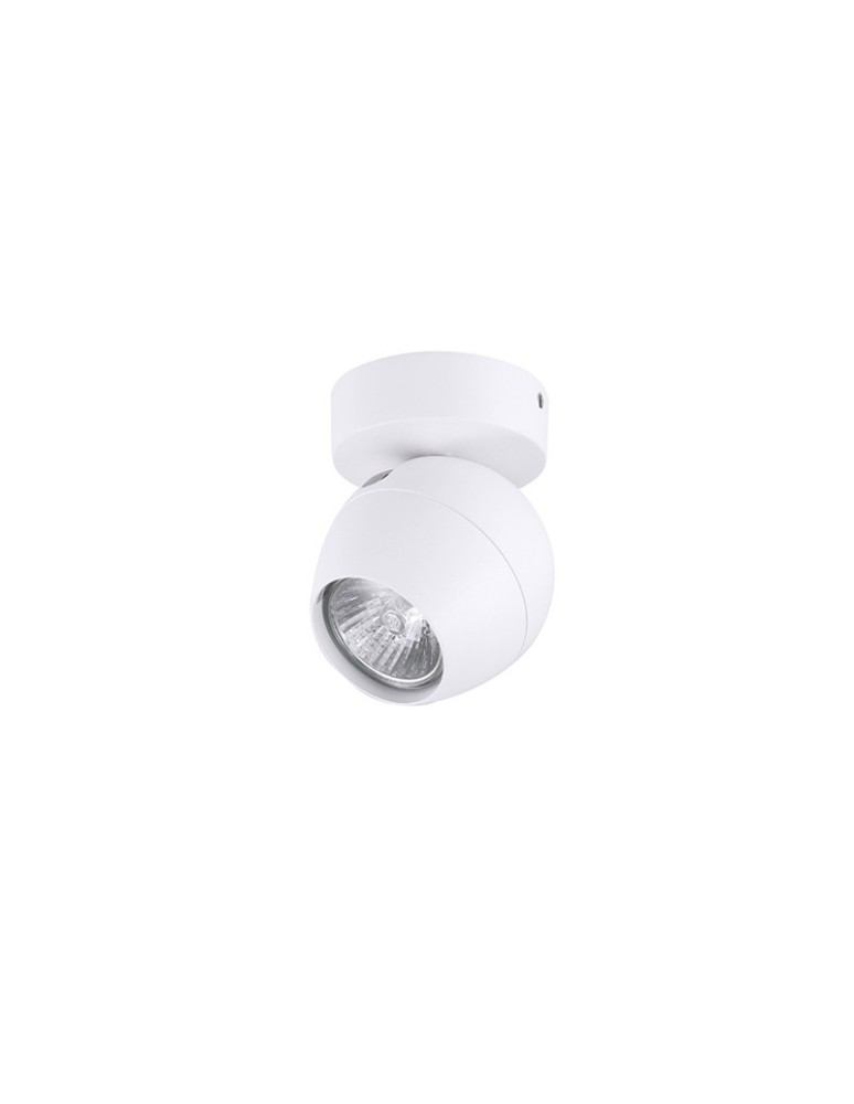 Lampy sufitowe reflektory - Azzardo PERA 1 SAND WHITE 1xGU10 Reflektor Sufitowy Biały Struktura AZ1244 - produkt kolory-swiatla.pl 1