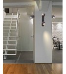 Lampy sufitowe reflektory - Azzardo PERA 1 SAND WHITE 1xGU10 Reflektor Sufitowy Biały Struktura AZ1244 - product 2
