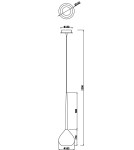 Lampy wiszące - Zuma Line LIBRA Wisząca 1xE14 MD2128-1S - product 2