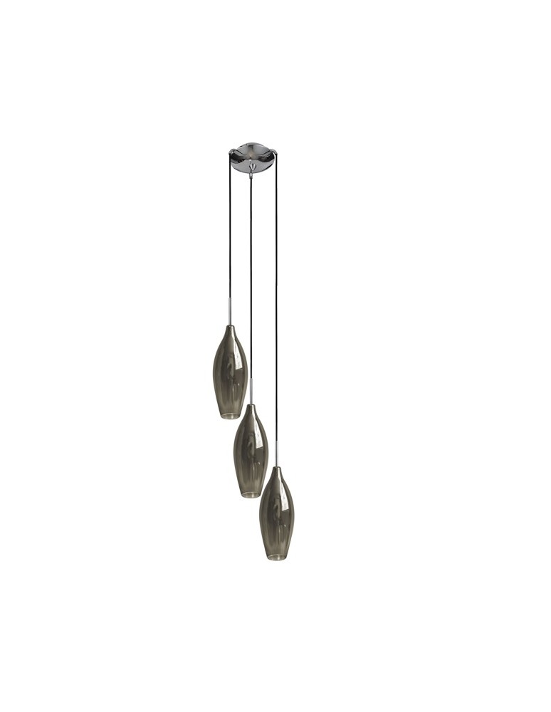 Lampy wiszące potrójne - Zuma Line Champagne 3S Wisząca 3xE14 MD2101A-3S - produkt kolory-swiatla.pl 1