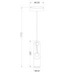 Lampy wiszące - Zuma Line WICKLE Wisząca Złoty 1xE27 PL-15102-GD - produkt 2