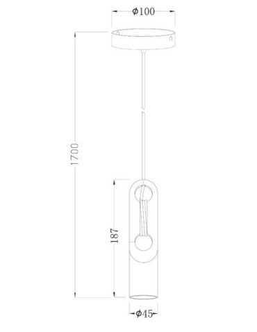 Zuma Line WICKLE Wisząca Złoty 1xE27 PL-15102-GD - produkt 2