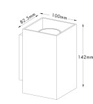 Kinkiety minimalistyczne - Zuma Line SANDY SQUARE Kinkiet Biały 2xGU10 92697 - product 2