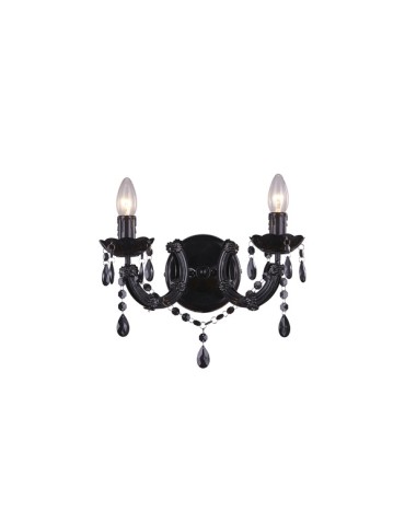 Zuma Line MAGNOLIA Kinkiet Czarny 2xE14 RLB94016-2B