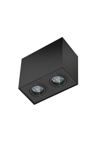 Azzardo ELOY 2 BLACK/BLACK 2xGU10 Natynkowa Czarny AZ2138