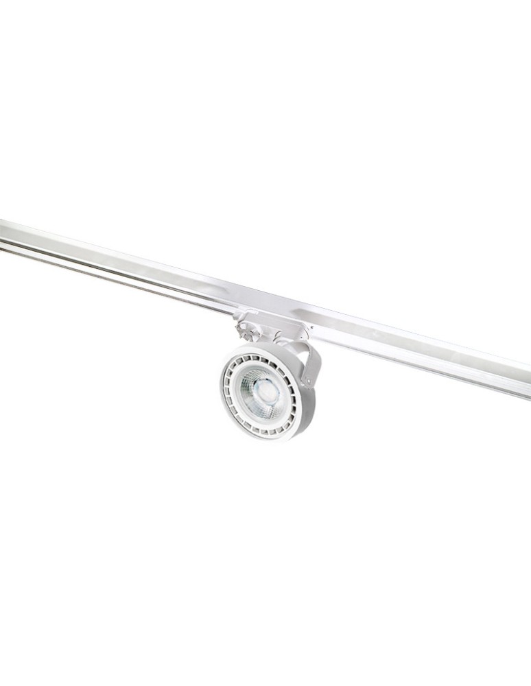 Lampy do szynoprzewodów 3 fazowych - Azzardo JERRY TRACK WHITE 1xES111 Reflektor Do Szynoprzewodu 3F Biały AZ2459 - produkt kolory-swiatla.pl 1