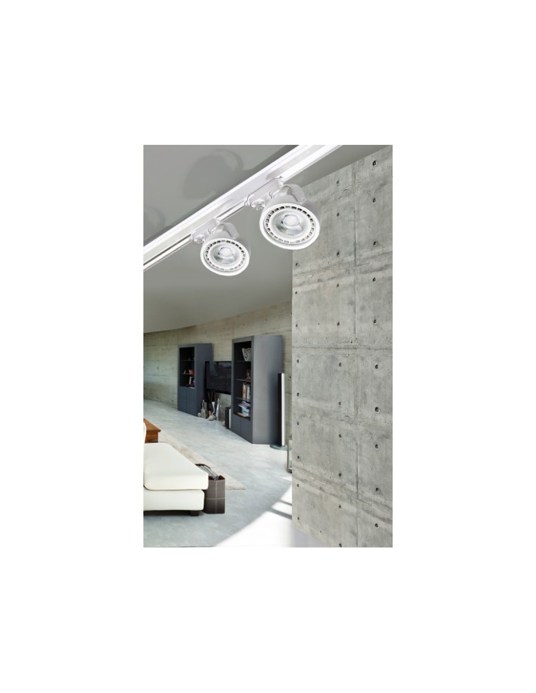 Lampy do szynoprzewodów 3 fazowych - Azzardo JERRY TRACK WHITE 1xES111 Reflektor Do Szynoprzewodu 3F Biały AZ2459 - product kolory-swiatla.pl 2