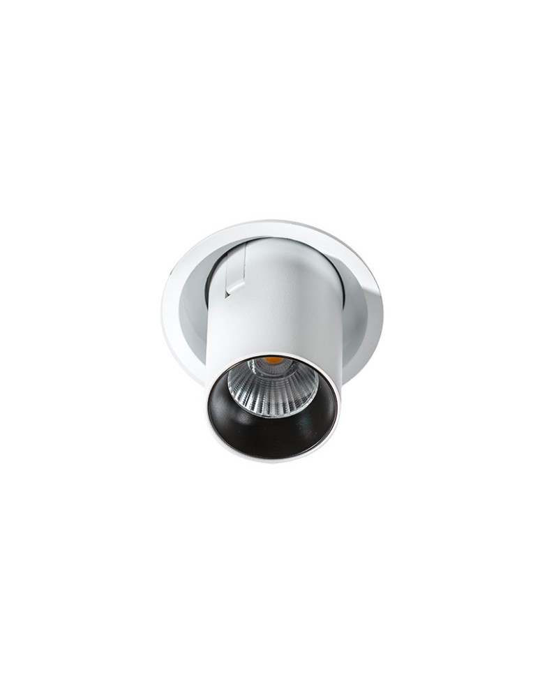 Azzardo LUNA 15W DIMM WHITE 1xLED Wpuszczana Biały/Czarny AZ2828