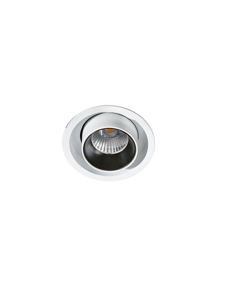 Azzardo LUNA 15W DIMM WHITE 1xLED Wpuszczana Biały/Czarny AZ2828