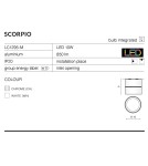 Reflektory LEDowe - Azzardo SCORPIO WHITE 1xLED Reflektor Sufitowy Biały AZ1618 - product 2
