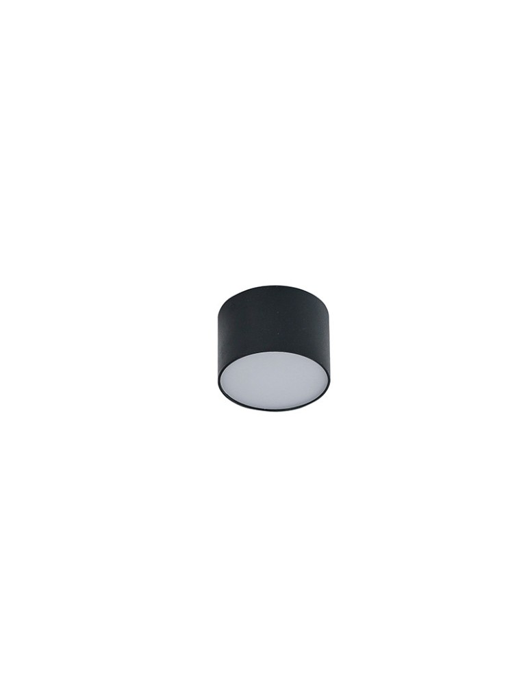 Azzardo MONZA R 8 3000K BK 1xLED Sufitowa Czarny AZ2255