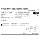 Lampy do szynoprzewodów 3 fazowych - Azzardo TIVOLI TRACK 10W 3000K BK 1xLED Reflektor Do Szynoprzewodu 3F Czarny AZ2224 - produkt 4
